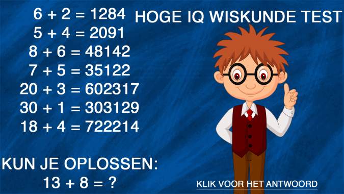 HOGE IQ WISKUNDE TEST