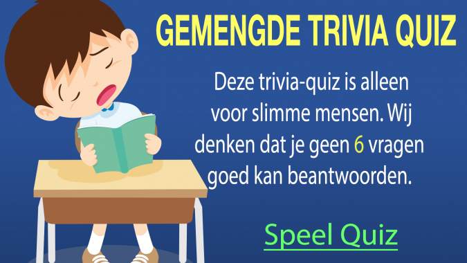 Gemengde Trivia-quiz