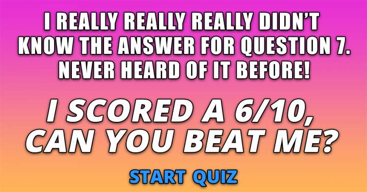 Mixed Trivia Quiz