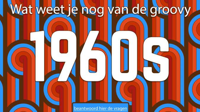 Moeilijke quiz over de 1960s