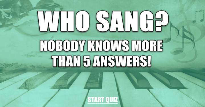 Can You Tell Us Who Sang These Songs?