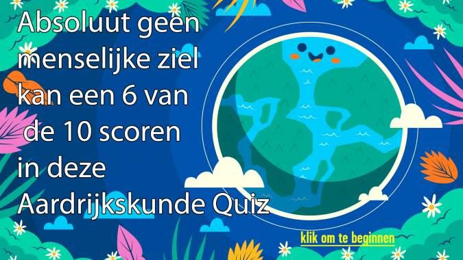 Uitdagende aardrijkskundequiz