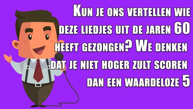 Banner for Wie zong deze jaren 60-nummers?