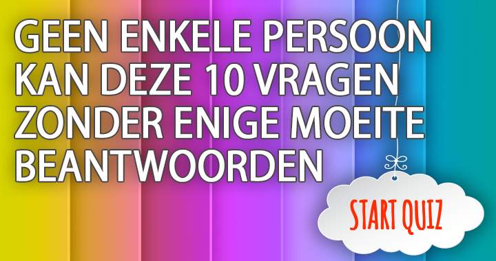 Banner for Start deze quiz