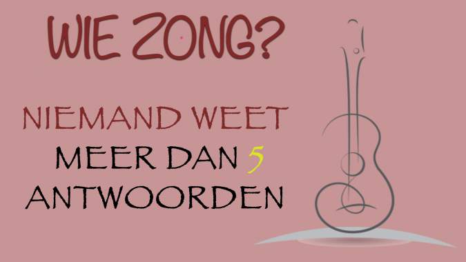 Wie zong deze liedjes?