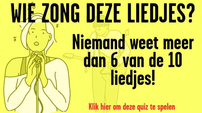 Banner for Wie zong deze liedjes?