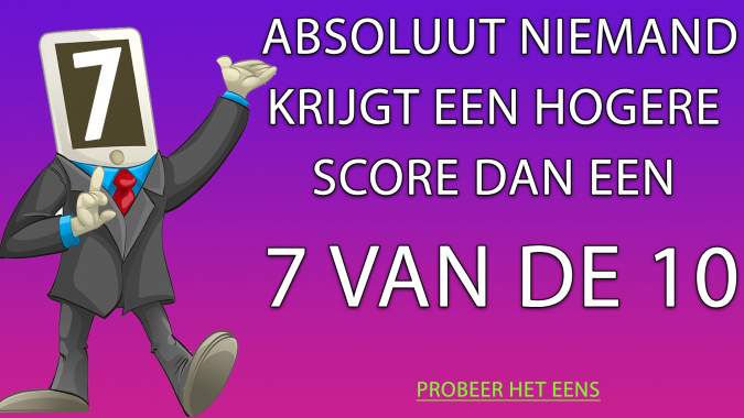 Banner for  We dagen je uit om een ​​7+ . te scoren