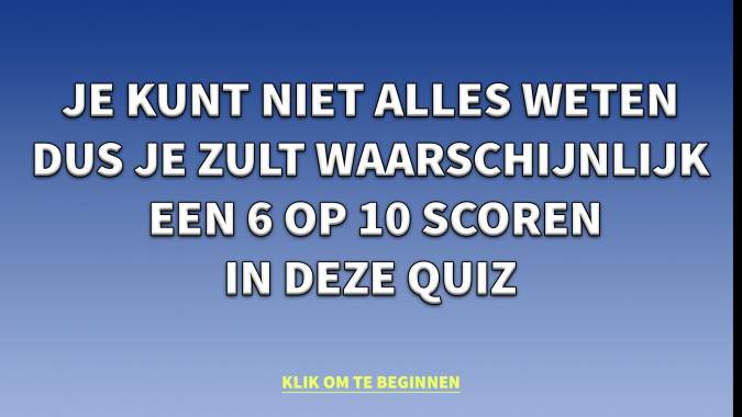 Banner for 10 gemengde trivia-vragen