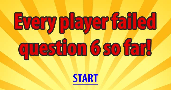 Are you able to beat question 6?