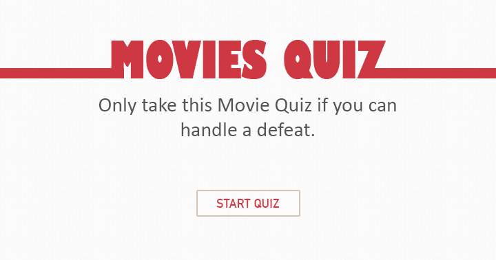 Only take this Quiz if you can you handle a defeat ?