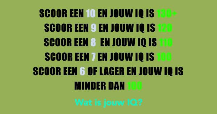 Wat is jouw IQ?