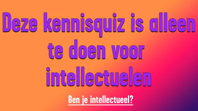 Algemene kennis quiz