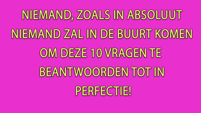 Banner for Onmogelijk om een ​​perfecte 10 te scoren