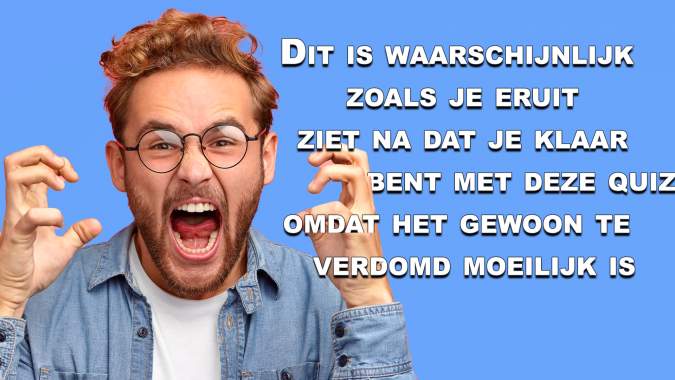 Banner for Te moeilijke kennisquiz