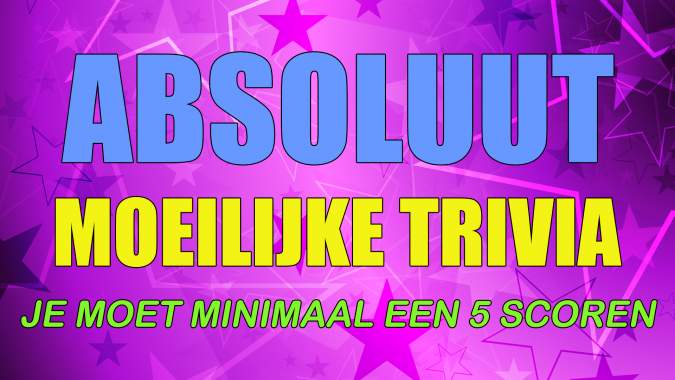 Banner for MOEILIJKE GEMENGDE TRIVIA