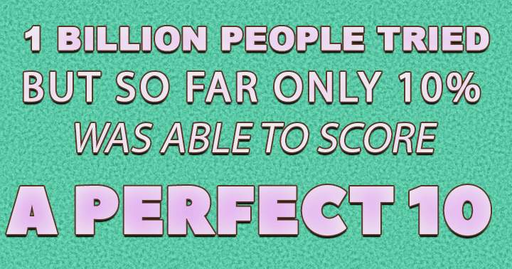 DO YOU BELONG TO THE 10%?