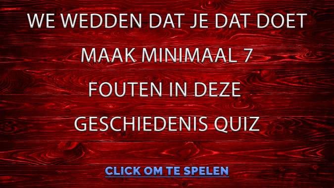 Geschiedenis Quiz