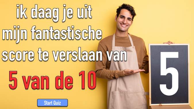 Banner for Moeilijke Eten Quiz