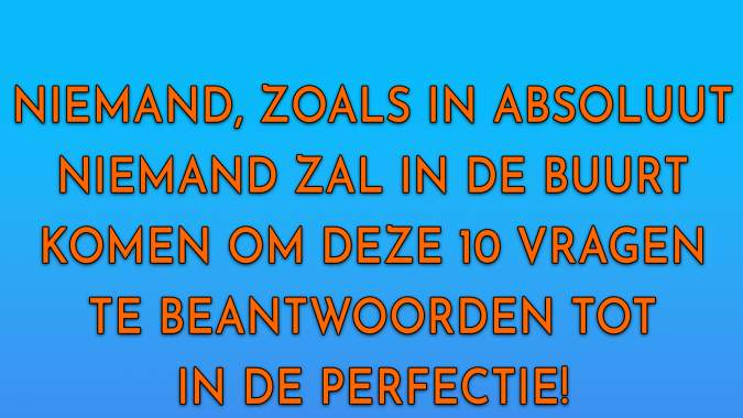 Banner for Onmogelijk om een ​​perfecte 10 te scoren