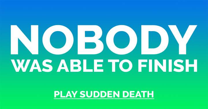 Start the game of Sudden Death.