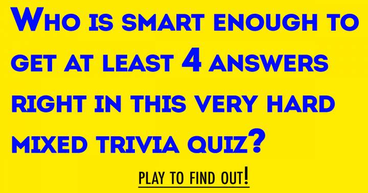 Trivia Quiz with a Variety of Topics