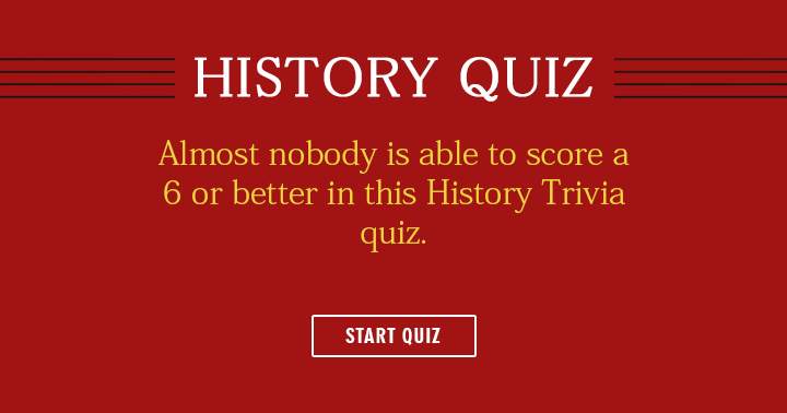 Trivia about historical events.