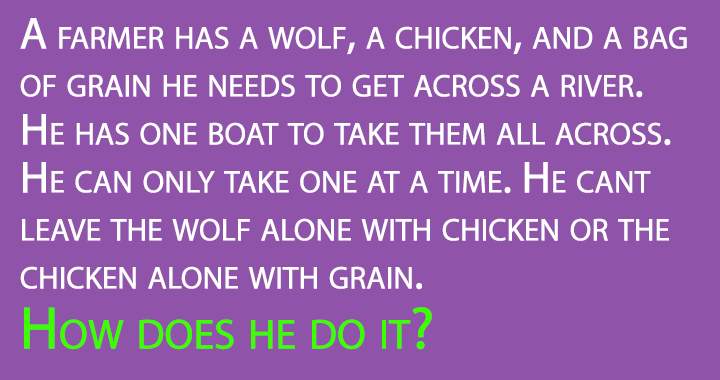 An amusing puzzle to stimulate your mind for this General Knowledge Quiz.