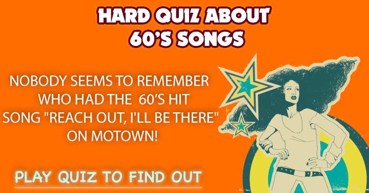 Very hard 60's music quiz