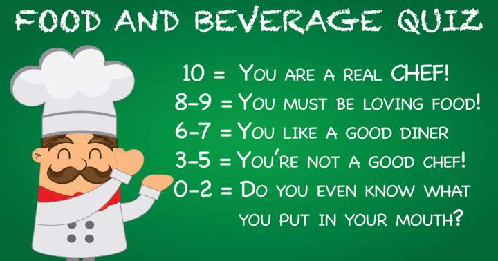 Food and Beverages Quiz.