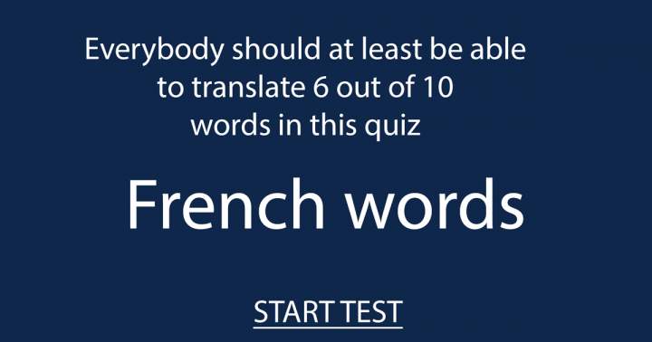 What is the extent of your knowledge regarding the French language?