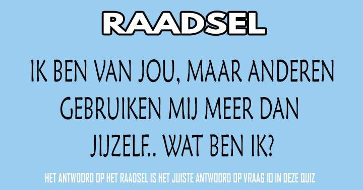 Algemene kennis quiz