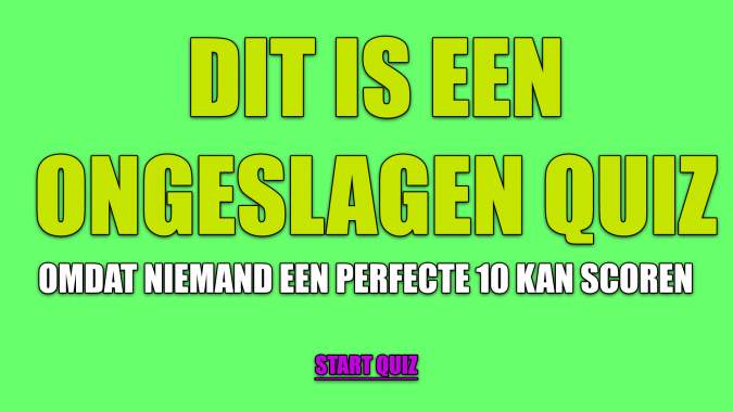 Banner for Ongeslagen kennisquiz