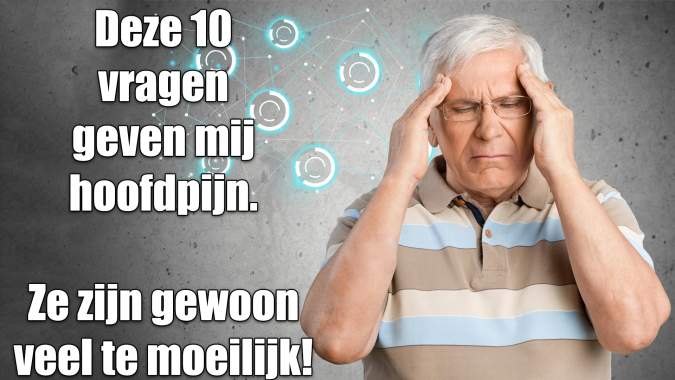 Moeilijke kennisquiz