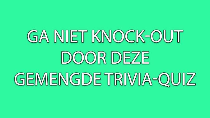 Banner for Gemengde trivia-quiz