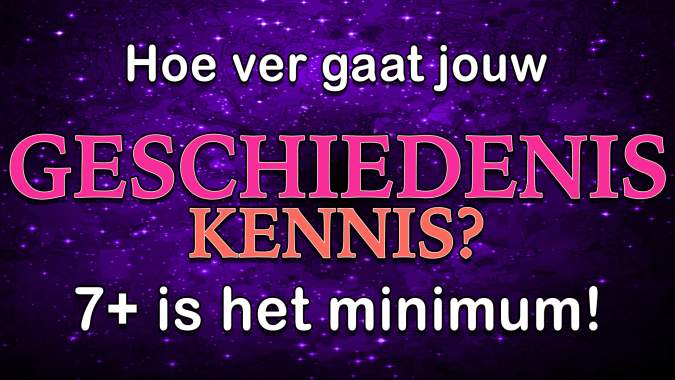 Banner for Geschiedenis Quiz