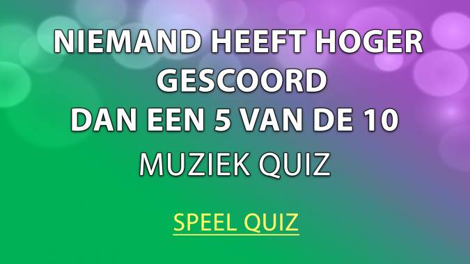 Muziekquiz voor intelligente mensen