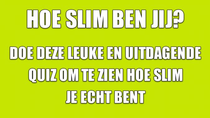 Banner for Uitdagende kennisquiz