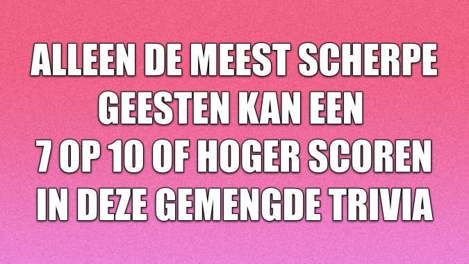 Banner for Gemengde Trivia-quiz