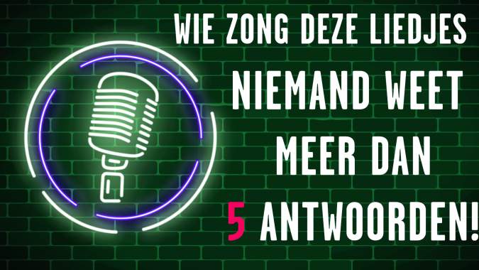 Banner for Kun je ons vertellen wie deze liedjes zong?