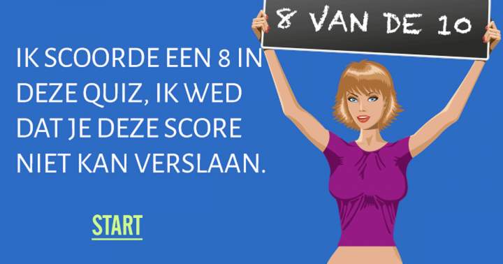 Banner for Laten we eens proberen een 8 of beter te scoren