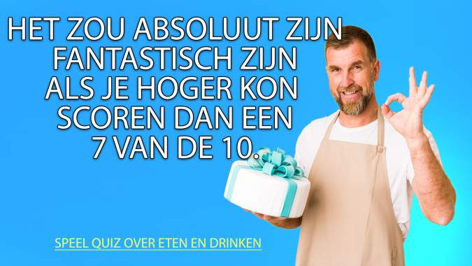 Banner for Eten & Drinken Quiz