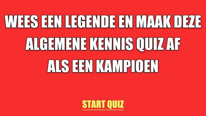 Banner for Kennisquiz voor kampioenen!