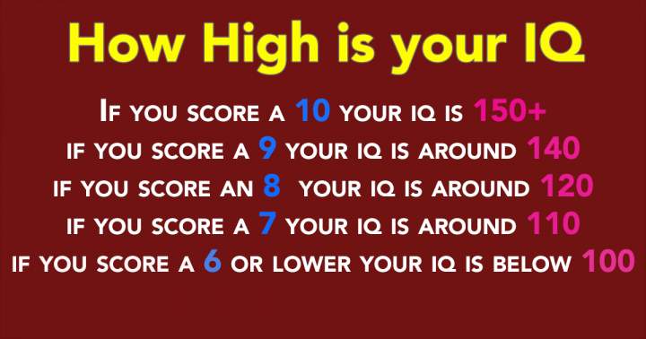 Intelligence Quiz that Poses a Challenge