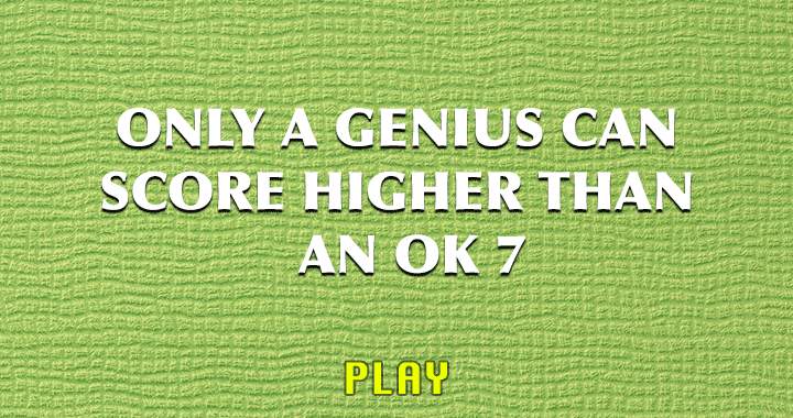 Who is genius enough to do so?