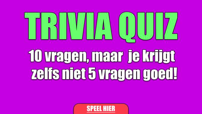Banner for Leuke Trivia-quiz