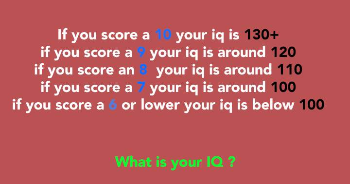 Test your IQ