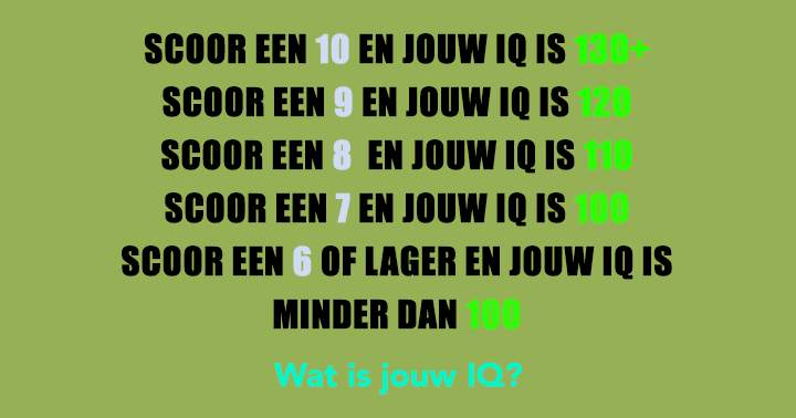 Wat is jouw IQ?