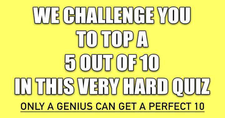 Banner for Challenging Mixed Trivia Quiz