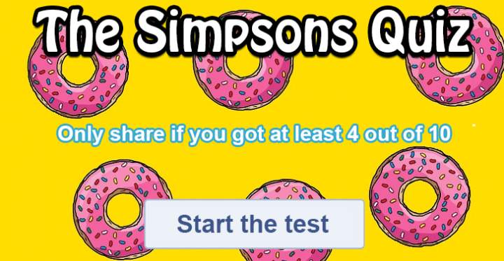 One possibility: 'Quiz of The Simpsons'