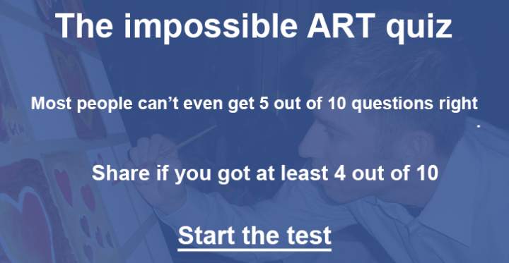 Quiz for Art Experts